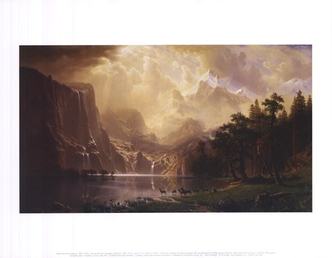 Framed Among the Sierra Nevada, California, 1868 Print