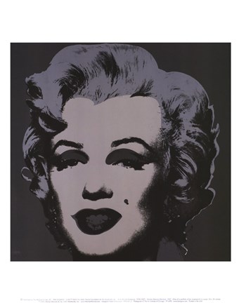 Framed Marilyn Monroe, 1967 (black) Print