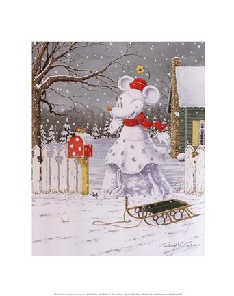 Framed Minnie's Winter Magic Print