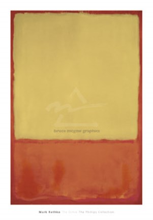 Framed Ochre (Ochre, Red on Red), 1954 Print