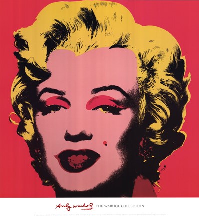 Framed Marilyn, 1967 (on hot pink ground) Print