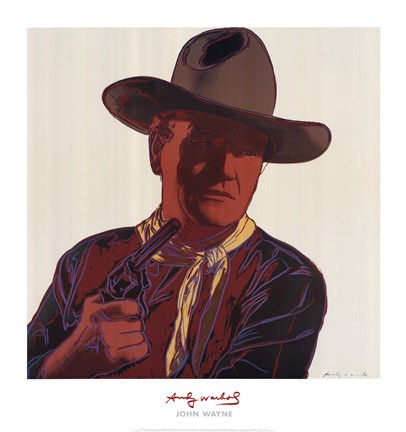 Framed Cowboys &amp; Indians: John Wayne 201/250, 1986 Print