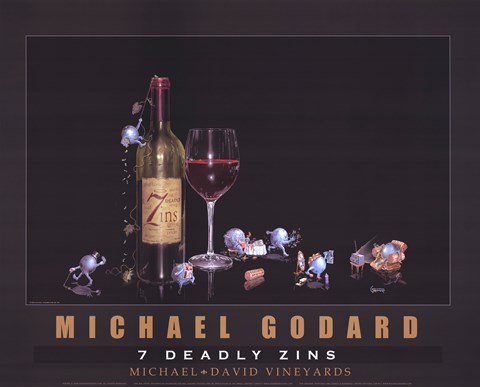 Framed 7 Deadly Zins Print