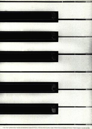 Framed Piano Print