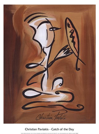 Framed Catch of the Day Print