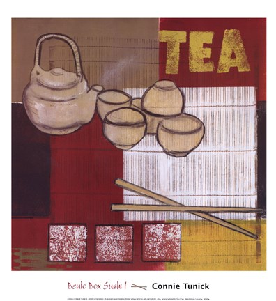 Framed Bento Box Sushi I Print