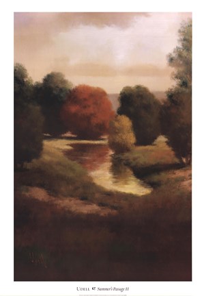 Framed Summer's Passage II Print