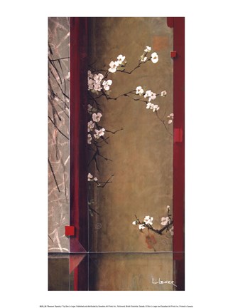 Framed Blossom Tapestry I Print