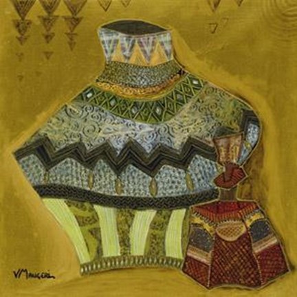 Framed Ceramiques Marocaines III Print