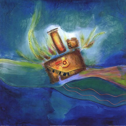 Framed Le Bateau Ivre Print