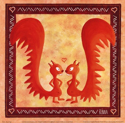 Framed Zig Et Zag Print