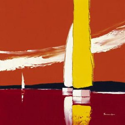 Framed Lvoile Jaune Print