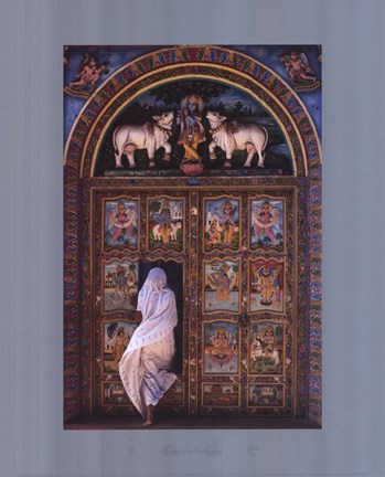 Framed Temple's Door Print