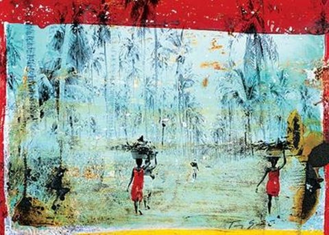 Framed Sao Tome Print