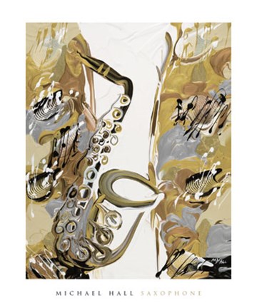 Framed Saxophone Print