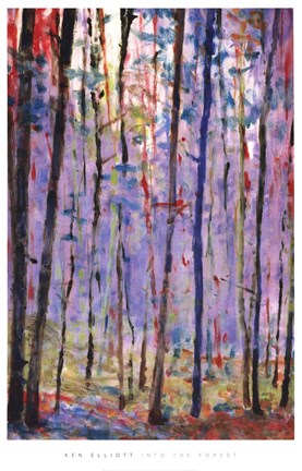 Framed Into Forest Print