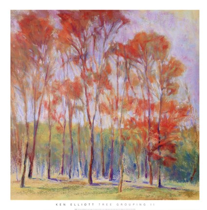 Framed Tree Grouping II Print