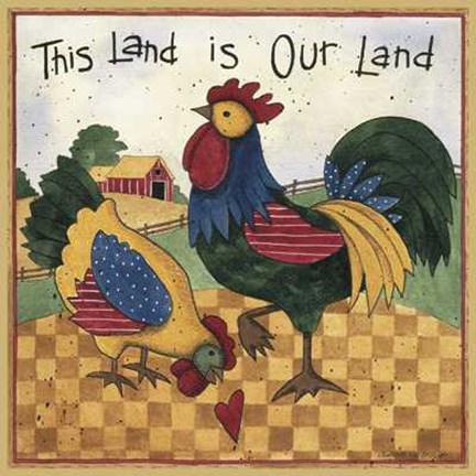 Framed Our Land Print