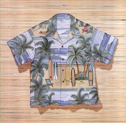 Framed Beached Boards Print