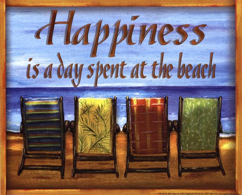 Framed Day At the Beach Print