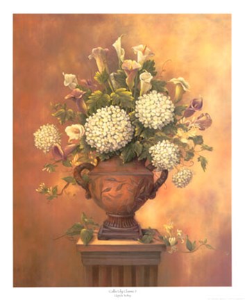 Framed Calla Lilly Classic I Print