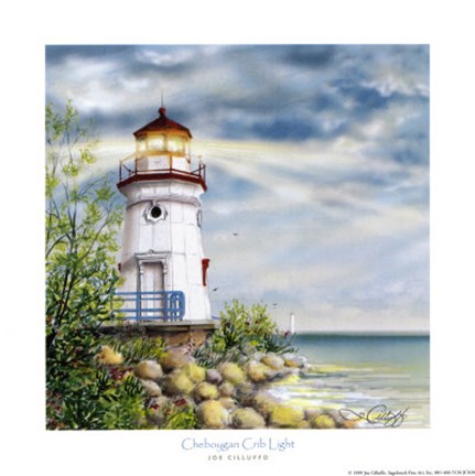 Framed Cheboygan Crib Light Print
