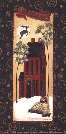 Framed Believe Print