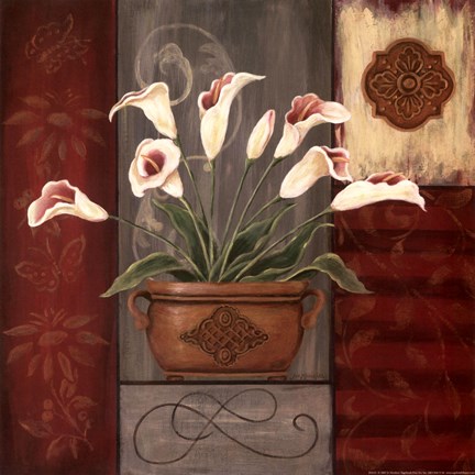 Framed Symphony In White I Print