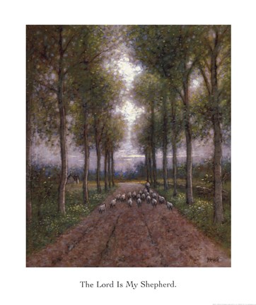 Framed Lord is My Shepherd Print