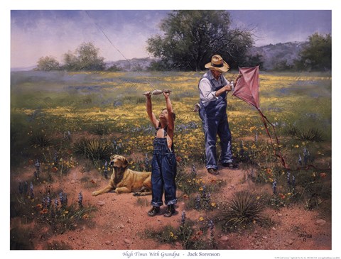 Framed High Times with Grandpa Print