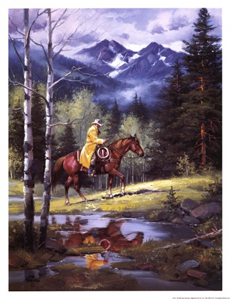 Framed Springtime In The Rockies Print