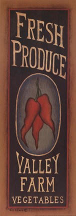 Framed Peppers Print