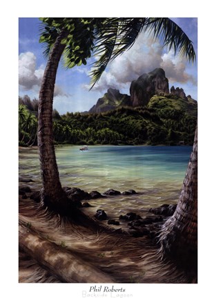 Framed Backside Lagoon Print