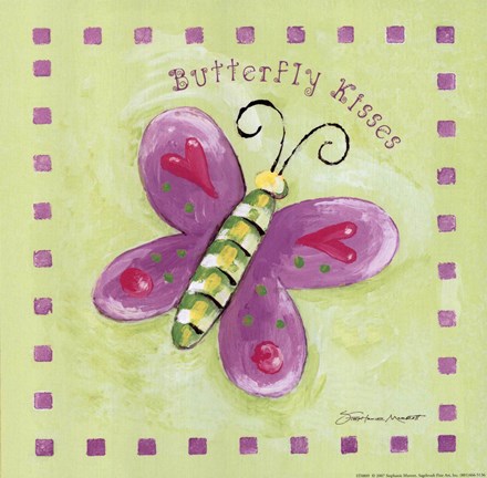 Framed Butterfly Kisses Print