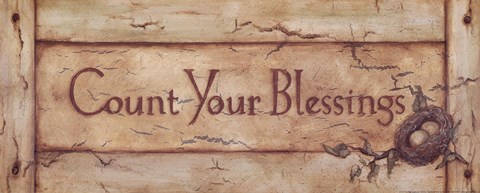 Framed Count Your Blessings Print
