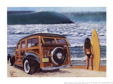 Framed U Go Girl Print