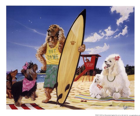 Framed Hot Dawg Print