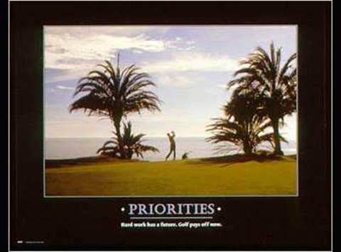 Framed Priorities Print