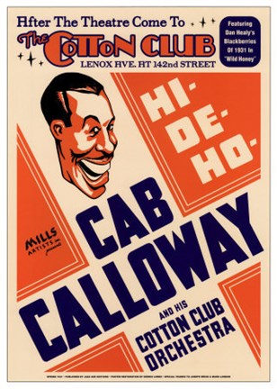 Framed Cab Calloway the Cotton Club Nyc 1931 Print