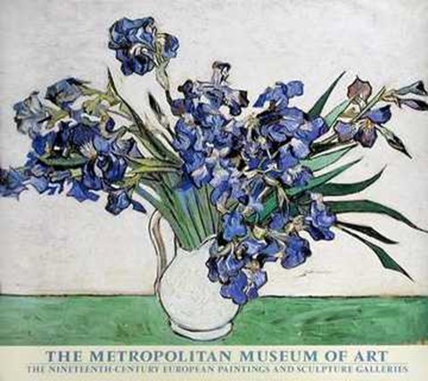 Framed Irises in Vase Print