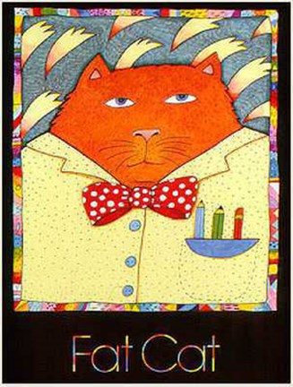 Framed Fat Cat Print