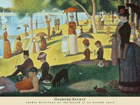 Framed Sunday Afternoon on La Grande Jatte Print