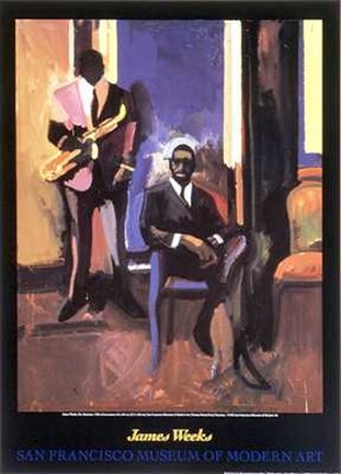 Framed Two Musicians Print