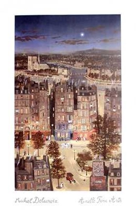 Framed Paris La Nuit Print