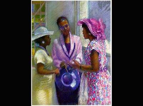 Framed Summer Hats Print