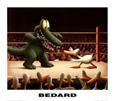 Framed Great White Hype Print