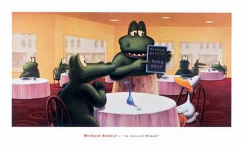 Framed Awkward Moment Print