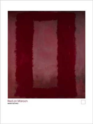 Framed Red on Maroon Print