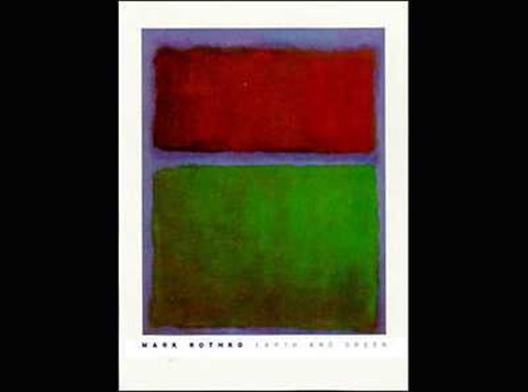 Framed Earth and Green Print