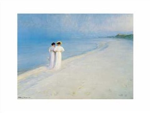 Framed Summer Afternoon on Skagen Beach Print